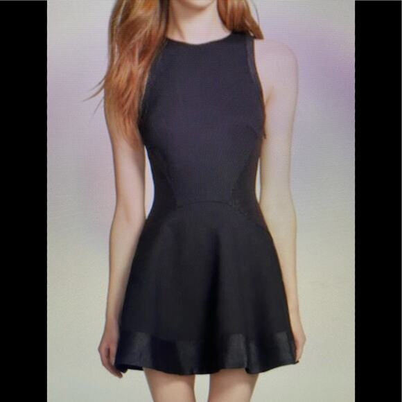 Ted Baker crewneck black mini dress Jimena 2 Fit and flare - Picture 1 of 8